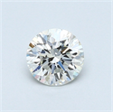 0.47 Carats, Round Diamond with Excellent Cut, G Color, VVS2 Clarity and Certified by EGL