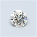 0.45 Carats, Round Diamond with Excellent Cut, H Color, VS1 Clarity and Certified by EGL