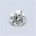 0.40 Carats, Round Diamond with Excellent Cut, I Color, VS2 Clarity and Certified by EGL