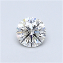 0.40 Carats, Round Diamond with Very Good Cut, I Color, SI1 Clarity and Certified by GIA