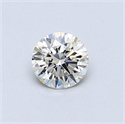 0.44 Carats, Round Diamond with Excellent Cut, G Color, VS1 Clarity and Certified by EGL