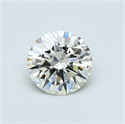 0.45 Carats, Round Diamond with Very Good Cut, L Color, VS2 Clarity and Certified by GIA