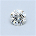 0.40 Carats, Round Diamond with Very Good Cut, I Color, SI1 Clarity and Certified by GIA