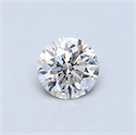 0.44 Carats, Round Diamond with Very Good Cut, I Color, SI1 Clarity and Certified by GIA