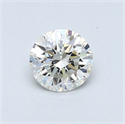 0.46 Carats, Round Diamond with Excellent Cut, G Color, VS1 Clarity and Certified by EGL