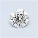 0.45 Carats, Round Diamond with Excellent Cut, G Color, VS1 Clarity and Certified by EGL