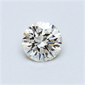 0.45 Carats, Round Diamond with Excellent Cut, H Color, VS1 Clarity and Certified by EGL