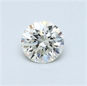 0.40 Carats, Round Diamond with Excellent Cut, H Color, VS1 Clarity and Certified by EGL