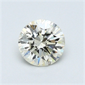 0.58 quilates, Redondo Diamante , Color L, claridad SI1 y certificado por GIA