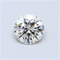 0.55 Carats, Round Diamond with Excellent Cut, H Color, VVS1 Clarity and Certified by EGL