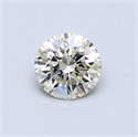 0.52 Carats, Round Diamond with Very Good Cut, L Color, SI1 Clarity and Certified by GIA