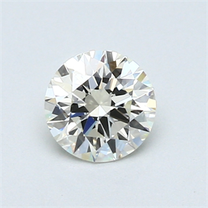 Picture of 0.52 Carats, Round Diamond with Excellent Cut, L Color, VVS1 Clarity and Certified by GIA