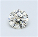 0.51 Carats, Round Diamond with Very Good Cut, L Color, SI2 Clarity and Certified by GIA