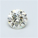0.50 Carats, Round Diamond with Very Good Cut, M Color, VVS1 Clarity and Certified by GIA