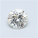 0.50 Carats, Round Diamond with Very Good Cut, K Color, VS2 Clarity and Certified by GIA