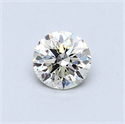 0.50 Carats, Round Diamond with Excellent Cut, H Color, VS2 Clarity and Certified by EGL