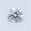 0.50 Carats, Round Diamond with Excellent Cut, I Color, VS1 Clarity and Certified by EGL