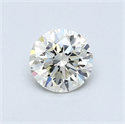 0.50 Carats, Round Diamond with Excellent Cut, I Color, VVS1 Clarity and Certified by EGL