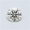 0.48 Carats, Round Diamond with Excellent Cut, I Color, SI1 Clarity and Certified by EGL