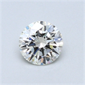 0.47 Carats, Round Diamond with Excellent Cut, H Color, VVS2 Clarity and Certified by EGL