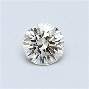 Picture of 0.46 Carats, Round Diamond with Excellent Cut, M Color, SI1 Clarity and Certified by GIA