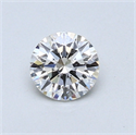 0.46 Carats, Round Diamond with Excellent Cut, G Color, VVS2 Clarity and Certified by EGL