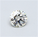 0.46 Carats, Round Diamond with Excellent Cut, G Color, VVS2 Clarity and Certified by EGL