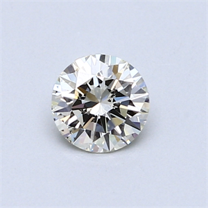 Picture of 0.45 Carats, Round Diamond with Excellent Cut, L Color, SI1 Clarity and Certified by GIA