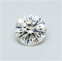 0.45 Carats, Round Diamond with Excellent Cut, I Color, VS2 Clarity and Certified by EGL