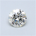 0.45 Carats, Round Diamond with Excellent Cut, I Color, VS2 Clarity and Certified by EGL