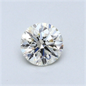 0.44 Carats, Round Diamond with Excellent Cut, I Color, VVS2 Clarity and Certified by EGL