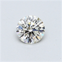 0.44 Carats, Round Diamond with Excellent Cut, H Color, VS1 Clarity and Certified by EGL