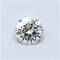 0.44 Carats, Round Diamond with Excellent Cut, M Color, VVS1 Clarity and Certified by GIA