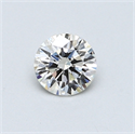 0.44 Carats, Round Diamond with Excellent Cut, G Color, VVS2 Clarity and Certified by EGL