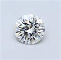 0.43 Carats, Round Diamond with Excellent Cut, G Color, VS1 Clarity and Certified by EGL