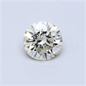 0.43 Carats, Round Diamond with Excellent Cut, M Color, VS2 Clarity and Certified by GIA