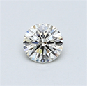 0.43 Carats, Round Diamond with Excellent Cut, H Color, VS1 Clarity and Certified by EGL