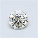 0.43 Carats, Round Diamond with Excellent Cut, L Color, VVS1 Clarity and Certified by GIA