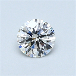 Picture of 0.43 Carats, Round Diamond with Excellent Cut, H Color, VS2 Clarity and Certified by GIA