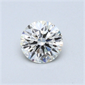 0.43 Carats, Round Diamond with Excellent Cut, G Color, VS2 Clarity and Certified by EGL