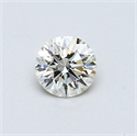 0.42 Carats, Round Diamond with Excellent Cut, I Color, VS1 Clarity and Certified by EGL