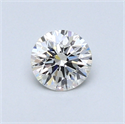 0.42 quilates, Redondo Diamante , Color I, claridad SI1 y certificado por GIA