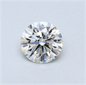 0.42 Carats, Round Diamond with Excellent Cut, G Color, VS1 Clarity and Certified by EGL