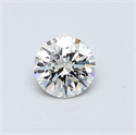 0.42 Carats, Round Diamond with Excellent Cut, G Color, IF Clarity and Certified by EGL