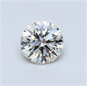 0.42 Carats, Round Diamond with Excellent Cut, H Color, VVS1 Clarity and Certified by EGL