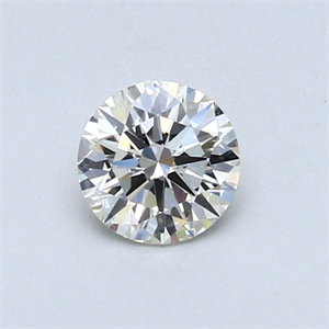 Picture of 0.42 Carats, Round Diamond with Excellent Cut, H Color, VVS1 Clarity and Certified by EGL