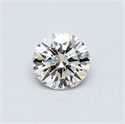 0.42 Carats, Round Diamond with Excellent Cut, I Color, VVS2 Clarity and Certified by EGL