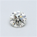 0.42 Carats, Round Diamond with Excellent Cut, I Color, VS1 Clarity and Certified by EGL