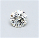 0.42 Carats, Round Diamond with Excellent Cut, H Color, VVS1 Clarity and Certified by EGL