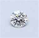 0.41 Carats, Round Diamond with Very Good Cut, H Color, VS2 Clarity and Certified by GIA